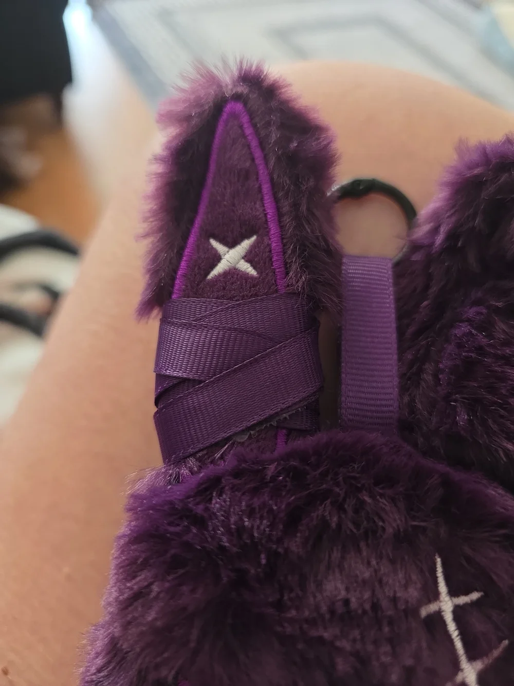 Plush Purple Bunny Bag Charm Keychain – Kids Accessories